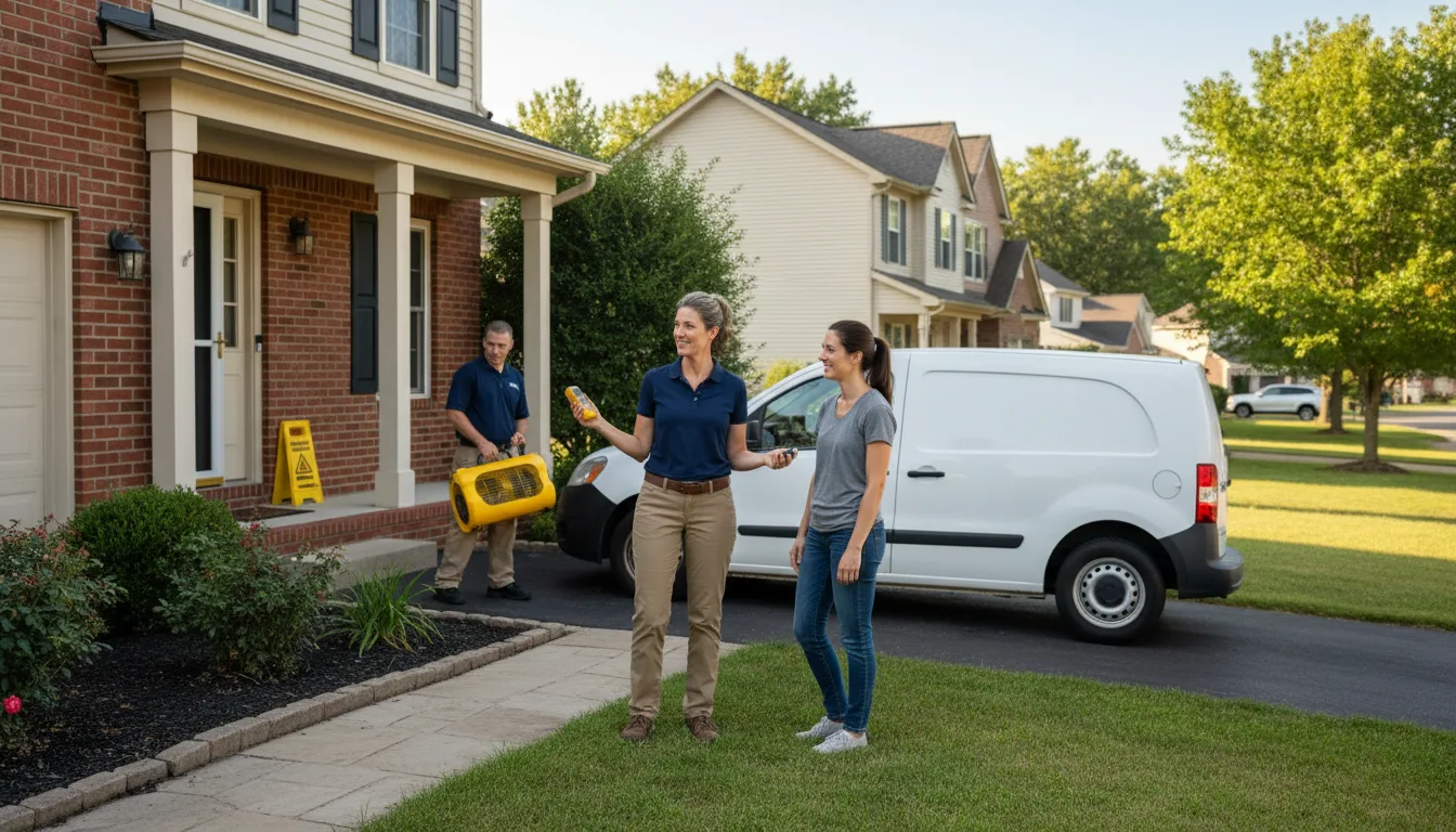 Residential water damage restoration in Empire, NV